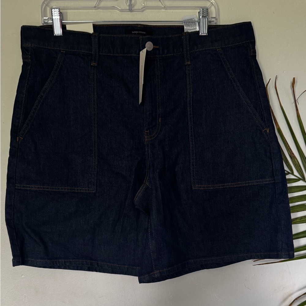 Banana Republic Dark Indigo Denim shorts